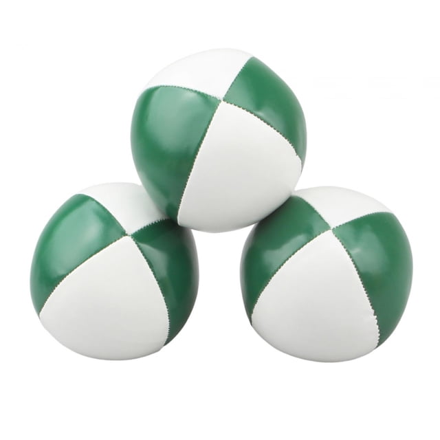 3 piezas de pelotas de malabarismo para lanzar a mano, divertidos juguetes para canastas de Pascua. verde y blanco