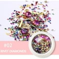 thumbnail image 2 of 3D Nail Art Rhinestones Set Mixed Sparkle Nail Charms Multiple Shape Metal Nail Art Diamonds Pearl Crystal Nail Gems Nail Decor for Girl Women DIY Nail Design Craft Decorations Kit, 2 of 6