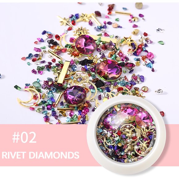 RYRDWP Art Nail Jewelry New Diamond Jewelry Nail Sticker