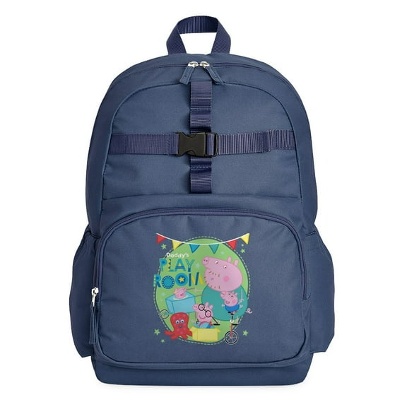 CafePress - Peppa Pig: Daddy's Play Room - Cute School Travel Backpack