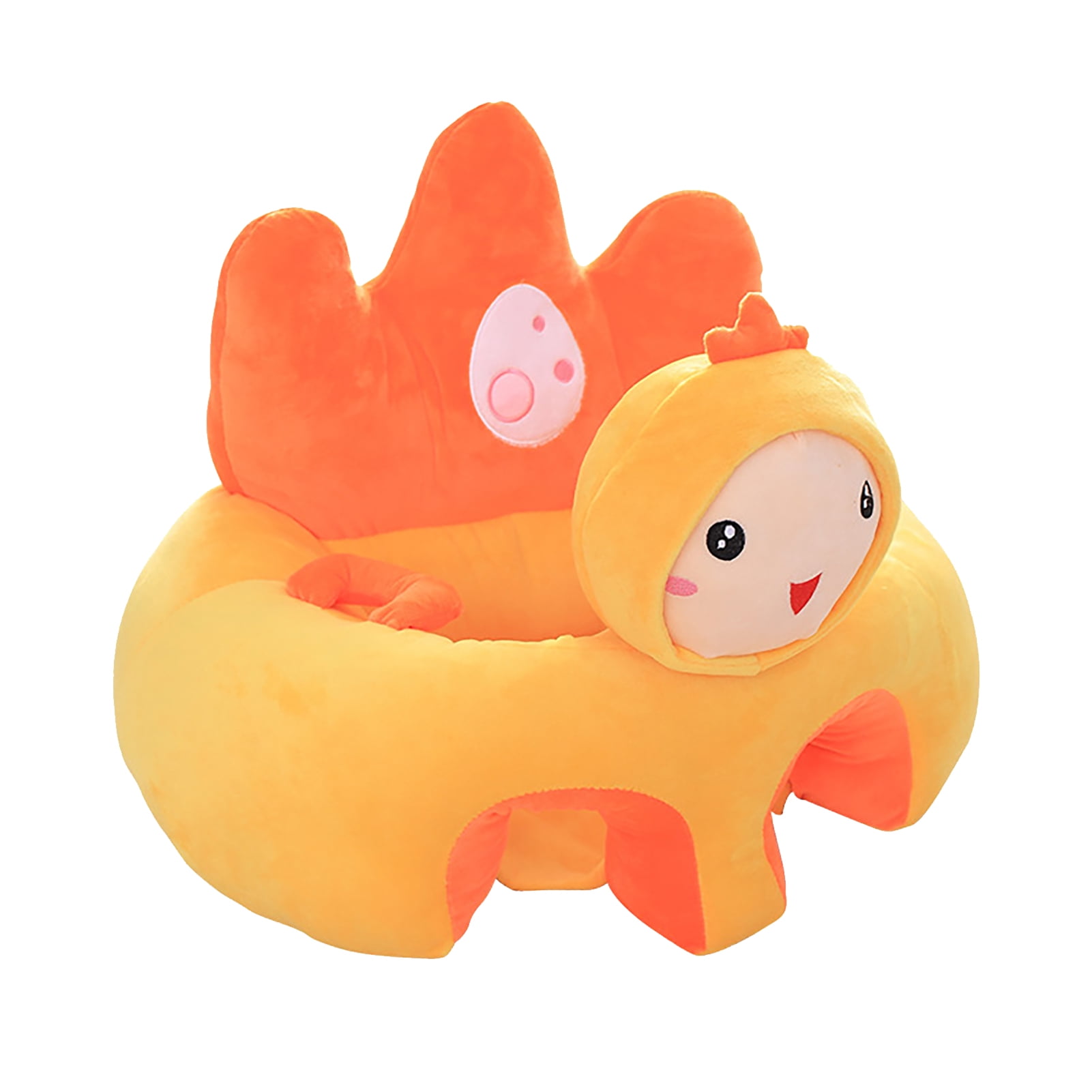 Julam Baby Floor Support Seat Soft Plush Infant Learning to Sit Chair