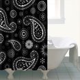 thumbnail image 5 of Extra Long Boho Shower Curtain 72x84 Inches - Vintage Floral & Tropical Leaves Pattern, Waterproof Bohemian Bathroom Decor with 12 Hooks, Tribal Rustic Style, 5 of 5