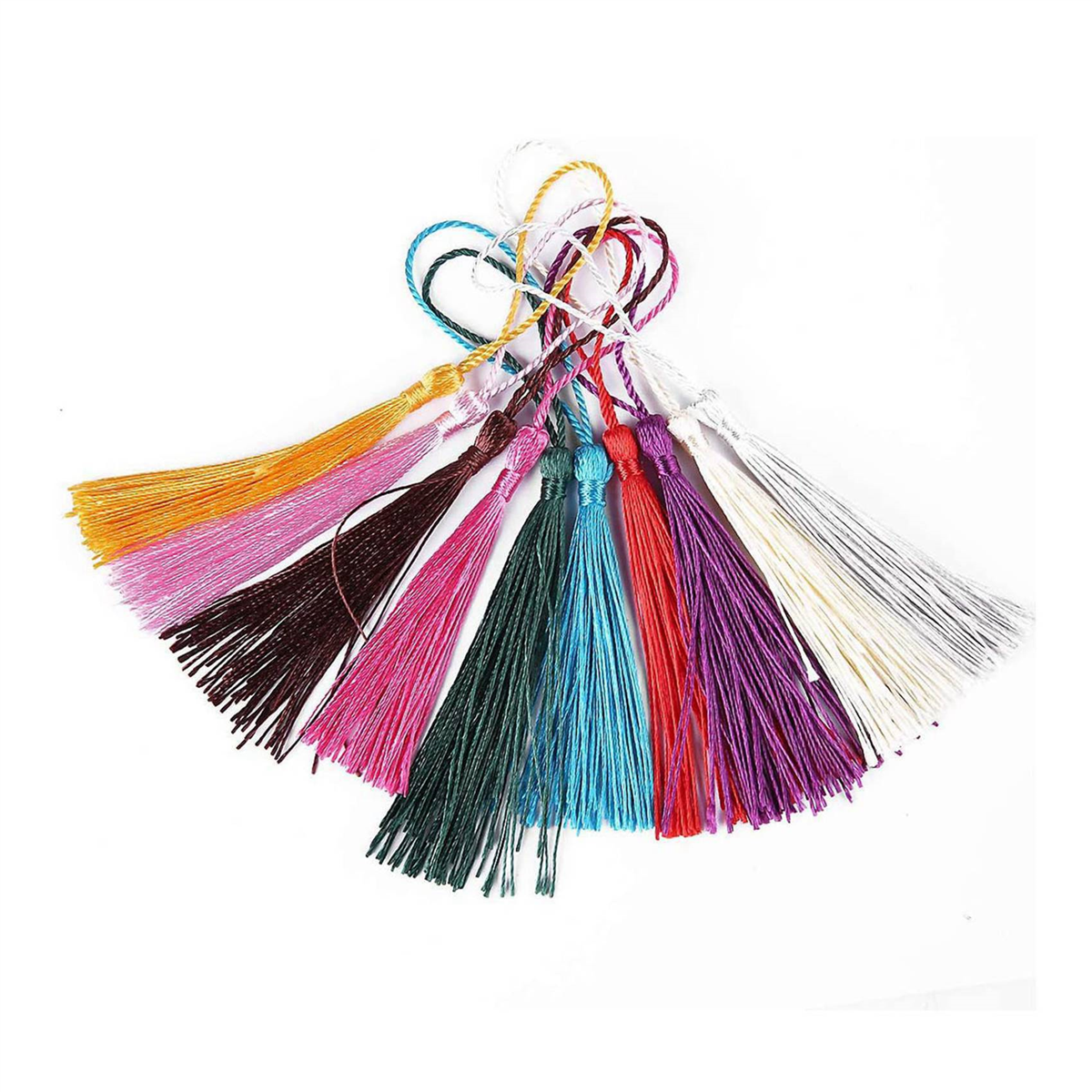 288 Pcs Paper Bookmarks Blank Cardstock Book Marks with Colorful Tassels for DIY Gifts Tags Make Your Own Bookmark