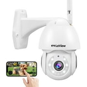 LaView 2K Security Camera Outdoor Wired Starlight Color Night Vision, 3MP Wi-Fi Home Surveillance Cameras, Auto Tracking, 12xDigital Zoom
