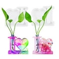 thumbnail image 4 of DIY Hydroponic Plant Wall Hanging Planter Silicone Bracket Test Tube Vase Plant Container Holder Resin Mould Home Decor, 4 of 7