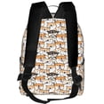 thumbnail image 3 of Lsque Shiba Inu Dog Pattern Backpack – School Travel Canvas Daypack with Ergonomic Padded Straps, Multiple Compartments & Leather Handle, 3 of 5