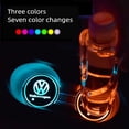 thumbnail image 4 of 1 Pieza De Coche LED Portavasos De Luz Alfombrillas Posavasos De La Botella Atmósfera Constelación Lámpara De 7 Colores Titular Almohadillas, 4 of 4
