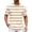 Khaki, variant on Color Blocked Striped Navy Sailor Striped Men Loose Trendy Summer Beach Round Neck Short Sleeved T Shirt Clothes