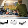 thumbnail image 2 of Portable Camping Fans for Tent, 270° Rotation Stepless USB Rechargeable Fan with Outdoor LED Light for Office Bedroom Outdoor, 2 of 5