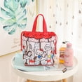 thumbnail image 4 of Sanrio Cartoon Hello Kitty Carousel Women‘s Makeup Bag Girl Carrying Drawstring Bag Student Carrying Lunch Box Storage Bag, 4 of 7