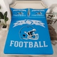 thumbnail image 2 of jejeloiu Rugby Ball Game Full Size Sheets,Football Sport Theme Bed Sheets For Boys Kids 4-Piece, 2 of 7