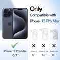thumbnail image 2 of JETech Case for iPhone 15 Pro Max 6.7-Inch, Shockproof Phone Bumper Cover, Solid Color Matte TPU Frame, Anti-Scratch Clear Back (Blue Titanium), 2 of 6
