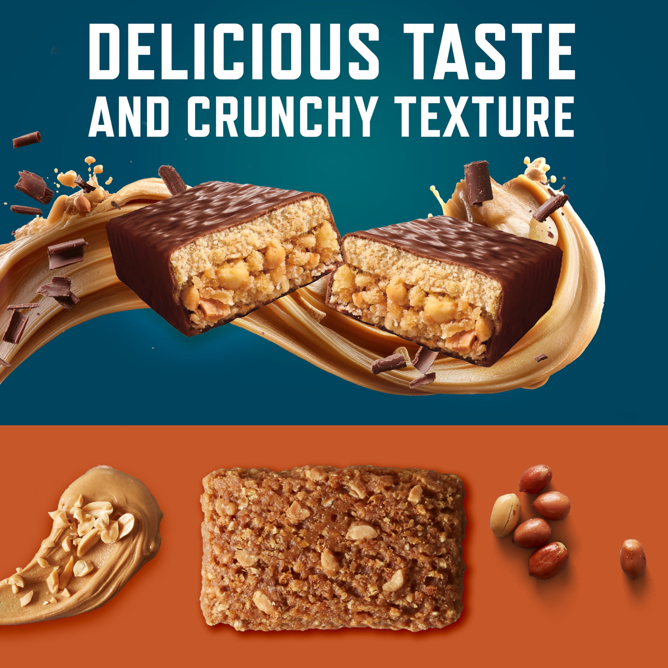 CLIF BAR Energy Bars and CLIF BUILDERS Plant Based Protein Bars, Peanut Butter Variety Pack, 14ct