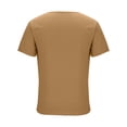 thumbnail image 7 of Tauxra Men's Short Sleeve Button Down Shirt, Casual Solid Color Half Button Closure Top, Regular with Pocket for Everyday Casual Wear, 7 of 7