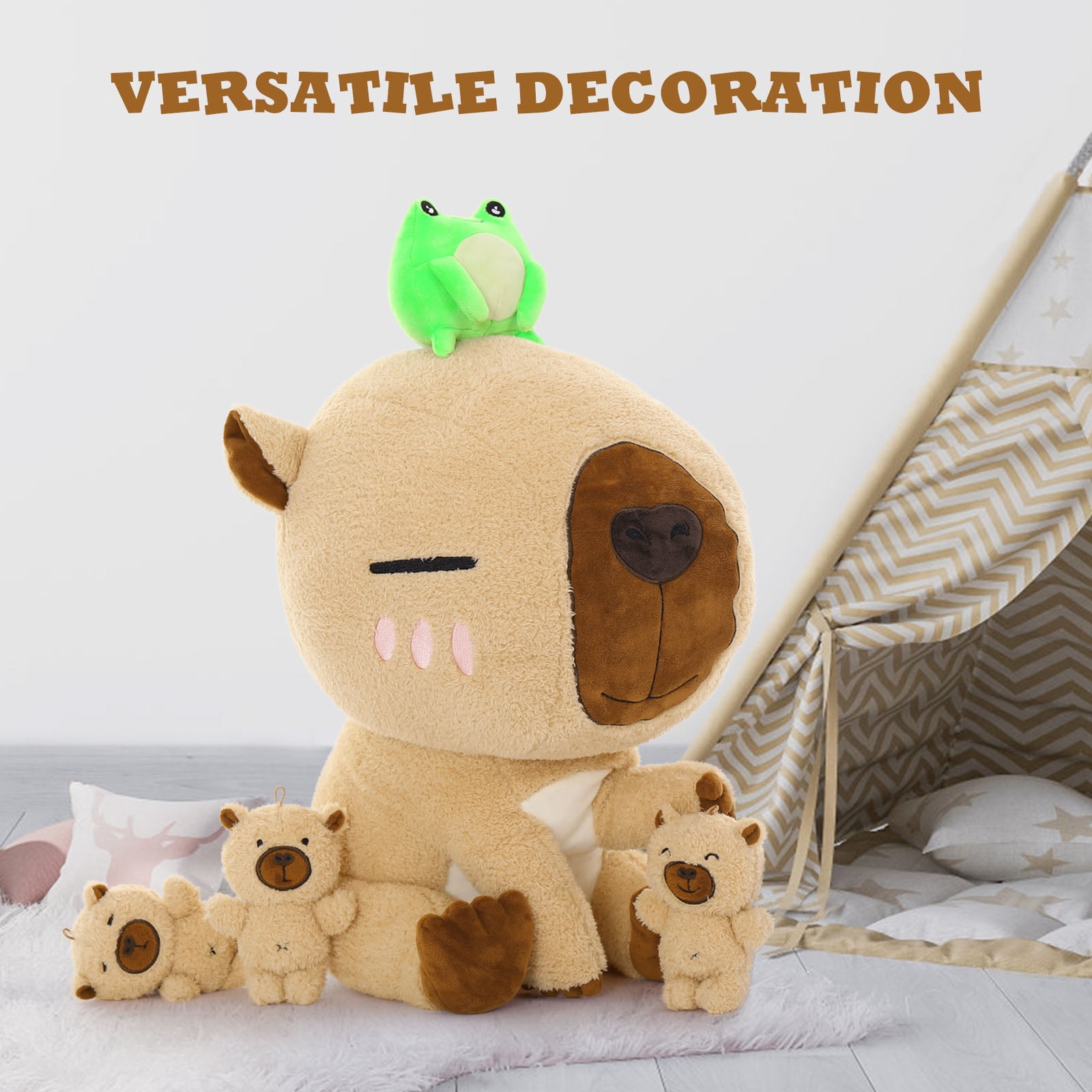 MorisMos 20" Capybara Stuffed Animal,Stuffed Capybara Plush Toy