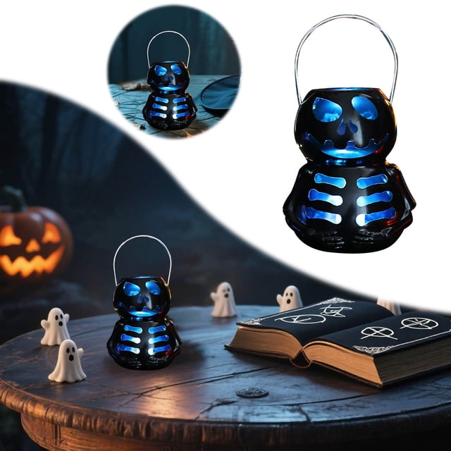 KER Halloween Decorations LED Candle Light Desktop Ornament Handheld For Home Living Room Bedroom Night Light Decoration