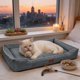 thumbnail image 4 of Pisexur Suministros para mascotas Waterproof Antiskid Lint Rectangle Dog Bed Soft Comfortable Pet Mat House For Small Dogs And Cats Under 27.55lb Indoor Outdoor Cozy Restperros, gatos y animales, 4 of 6
