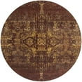 thumbnail image 1 of Ahgly Company Indoor Round Mid-Century Modern Light Brown Oriental Area Rugs, 8' Round, 1 of 6