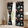thumbnail image 3 of Erosebridal Colorful Cartoon Camper Blackout Curtains Set of 2 (52x84 Each),Rustic Farmhouse Camping Window Curtains For Boys Kids, 3 of 7