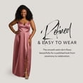 thumbnail image 7 of David’s Bridal, The Edit by DB Studio Women's Formal Empire Waist Ball Gown, Full Length, Satin, 7 of 7