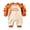White, variant on mgoYE My First Thanksgiving Baby Boy Girl Outfit Little Turkey Jumpsuit Romper Onesie Newborn Thanksgiving Clothes(White,3-6 Months)
