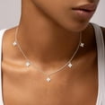 thumbnail image 4 of CFIOZYOS Diamond Pendant Necklace for Women， Dainty Gold Layered Necklaces 14k Gold Plated Stacked Cuban  Choker Necklaces Aesthetic Simple Gold Necklace Jewelry Gifts for Women, 4 of 11