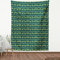 thumbnail image 4 of Ambesonne Hipster Fabric by the Yard Upholstery, Pineapples in Flat Style, 2 Yards, Yellow and Petrol Blue, 4 of 5