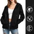 thumbnail image 2 of GUACER Women's Zip-Up Hooded Windbreaker with Pockets, Lightweight Outdoor Hiking Waterproof Jackets, 2 of 9