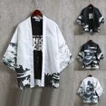 thumbnail image 2 of Men Casual Sunscreen Shirts Middle Sleeve Animal Pattern Tops, 2 of 9