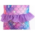thumbnail image 6 of Girl Sparkle Mermaid Princess Dress Kids Mermaid Play Costume Sets Dress up Outfit, 6 of 8