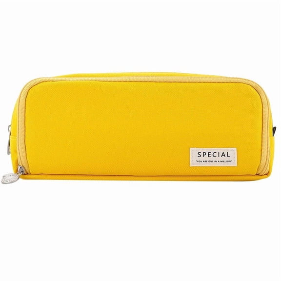 njshnmn Large Capacity Pencil Case Solid Color Macaron Double Window Functional Pencil Case Cute Pencil Case for Girls