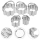 thumbnail image 2 of 5 moldes decorativos para galletas de acero inoxidable, cortador de galletas, molde para hacer mousse, herramienta para hornear, 2 of 6