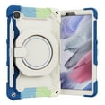 thumbnail image 2 of Kids Friendly Tablet Case for Samsung Galaxy Tab A7 Lite 8.7" (2021) with Portable Handle Folding Kickstand, Heavy Duty Cover with Pencil Holder Shockproof Four-Corners Protective Case, Rainbow Blue, 2 of 9