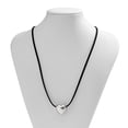 thumbnail image 6 of Creative Beaded Chain Heart Pendant Necklace for Women, Versatile Colorful Heart Pattern Pendant Necklace, 6 of 9