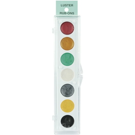 UPC: 0641336332429 | Metallic Rub-On Paint Palette – 7 Colors-Kit #4
