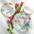 thumbnail image 4 of Euro Ceramica Charlotte Watercolor Dinnerware Set Stoneware 16 Piece, 4 of 6