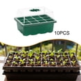 thumbnail image 4 of 10 bandejas de germinación para iniciar plantas en jardinería hidropónica. 12 hoyos, 4 of 8
