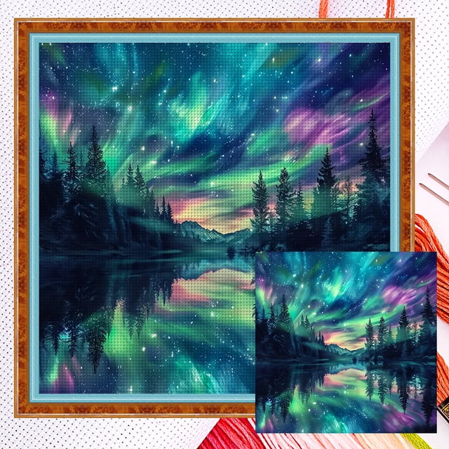 Hilo Algodón Ecológico Bordado Punto Cruz Contado 11CT 50x50cm