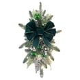 thumbnail image 2 of Guirnalda navideña con lazo grande para escaleras, decoración navideña, Navidad Verde, 2 of 9