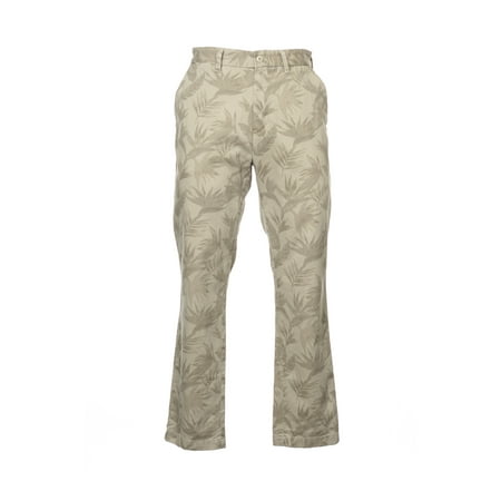 Nautica Mens Modern Slim Fit Hawaiian Chino Pants Trousers (32x34, Feather)