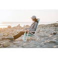thumbnail image 5 of GCI Outdoor Bi-Fold Beach Chair Compact Low Profile Reclining Chair, Seafoam, 5 of 11