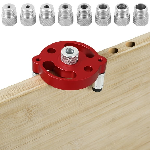 Woodworking Center Finder Kit Vertical Self Centering Dowel Jig Kit 3/4/5/6/7/8/9/10mm Drill Bushing for Diy Woodworking Item