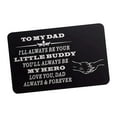 thumbnail image 2 of Tachiuwa Engraved Metal Wallet Insert Card,Dad Gifts,Engraved Wallet Holder Card Daddy'S Gift,Thank U Dad Card for Father,Daddy,Papa Type C, 2 of 10
