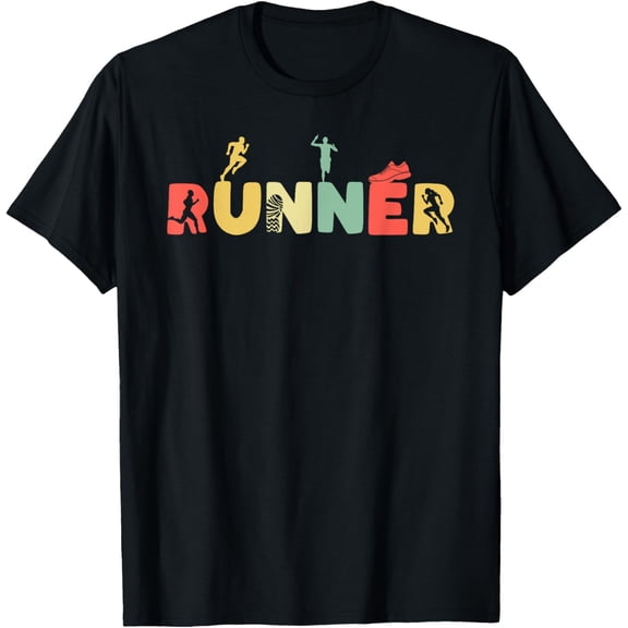 Retro Running Half Marathon Sport - Vintage Runner T-Shirt