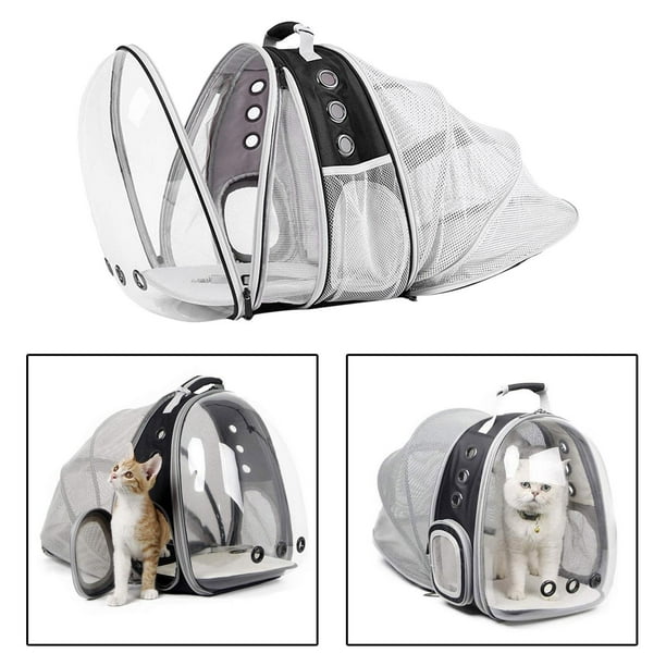 de Mascotas de Burbuja con Cápsula Expandible Doble para Grandes Y Perros , para Senderi - Expansión dual Yinane Transportín de viaje para mascotas