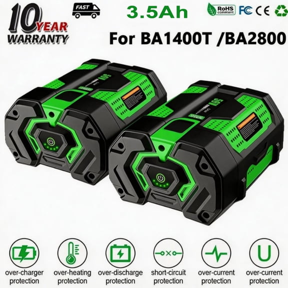 2 Pack 56V 3.5Ah Replacement for EGO Battery BA2800 BA5600T BA4200T BA4200 BA1400 Compatible with EGO 56V Power Tools Lawn Mower Leaf Blower Chainsaw