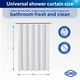 thumbnail image 2 of Cortina de ducha CLOROX 2 en 1 impermeable 100% poliéster blanca, 2 of 8