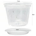 thumbnail image 4 of Bolincty Plant Pots Orchid Pots with Holes Orchid Pot Plastic Pot Clear Flower Pots for Outdoor and Indoor, 4 of 7