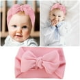 thumbnail image 2 of Elastic Knitted Fabric Headband DIY Baby Big Bow Headband Fashion Wide Accessory for Girls and Women, 2 of 6