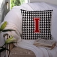 thumbnail image 3 of Carolines Treasures CJ1021-IPW1414 Monogram - Initial I Houndstooth Decorative   Canvas Fabric Pillow CJ1021 14Hx14W, 3 of 4